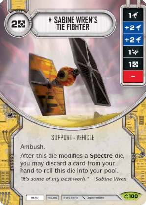 Sabine Wrens TIE Fighter