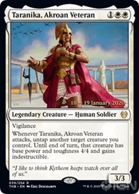 Taranika, Akroan Veteran - Foil - Prerelease Promo