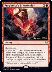 Purphoross Intervention - Foil - Prerelease Promo