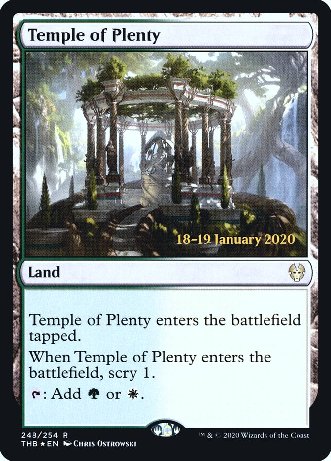 Temple of Plenty - Foil - Prerelease Promo