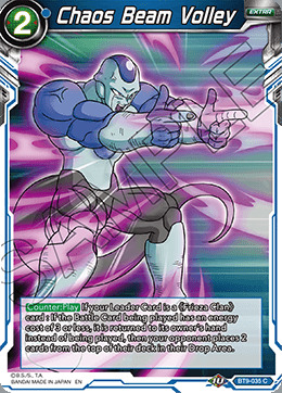 Chaos Beam Volley - BT9-035 - C - Foil