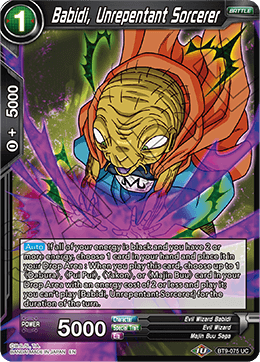 Babidi, Unrepentant Sorcerer - BT9-075 - UC - Foil