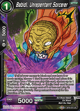 Babidi, Unrepentant Sorcerer - BT9-075 - UC - Foil
