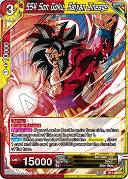 SS4 Son Goku, Saiyan Lineage - BT9-094 - R