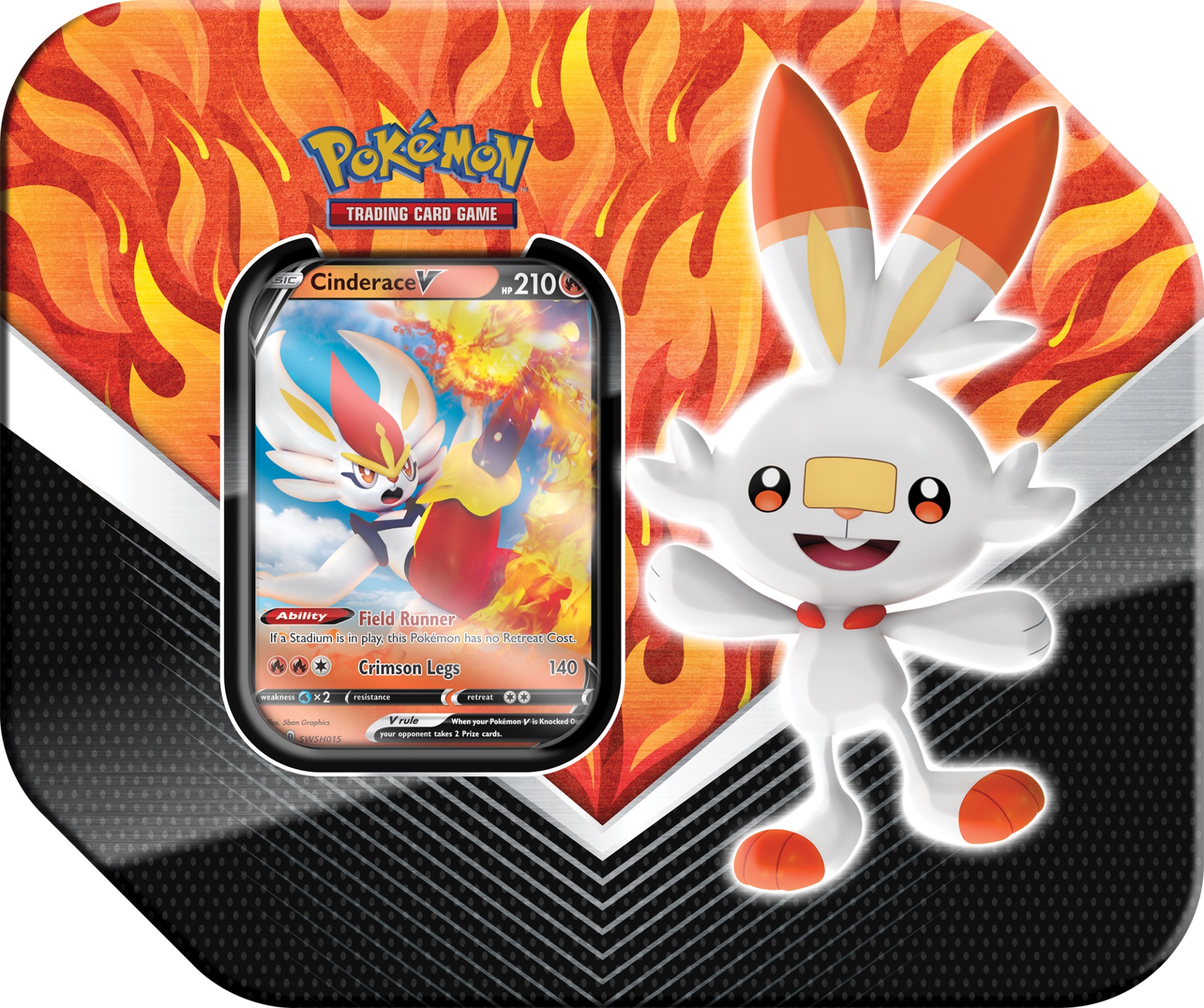 Galar Partners Tin - Cinderace V