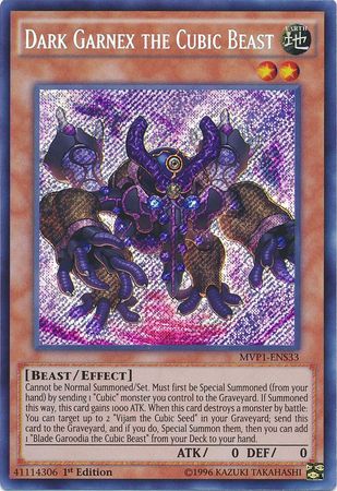 Dark Garnex the Cubic Beast - MVP1-ENS33 - Secret Rare - 1st Edition -  YuGiOh  MVP1-ENS The Dark Side of Dimensions Movie Pack Secret Edition -  Super Games Inc.