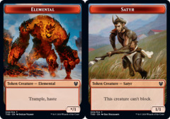 Elemental Token // Satyr Token - Foil