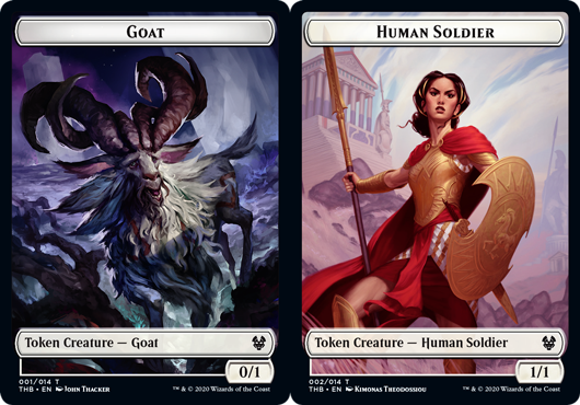 Token - Goat // Human Soldier - Foil