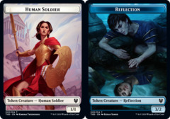 Human Soldier // Reflection Double-sided Token - Foil