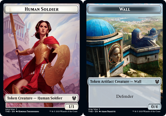 Human Soldier Token // Wall Token - Foil