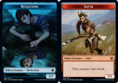 Reflection // Satyr Double-sided Token - Foil