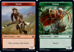 Satyr // Spider Double-sided Token - Foil