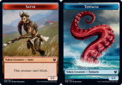 Satyr (009) // Tentacle (006) Double-Sided Token - Foil