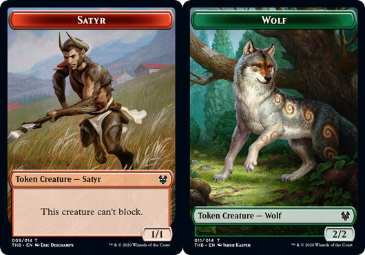 Satyr Token // Wolf Token - Foil