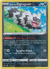 Galarian Zigzagoon - 117/202 - Common - Reverse Holo