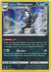 Galarian Obstagoon - 119/202 - Holo Rare