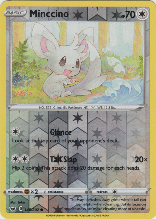 Minccino - 145/202 - Common - Reverse Holo
