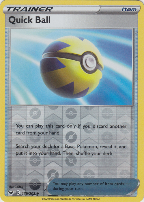 Quick Ball - 179/202 - Uncommon - Reverse Holo