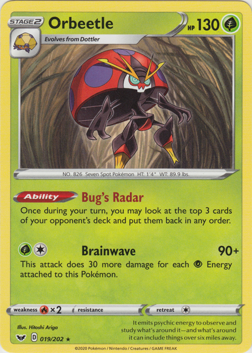 Orbeetle - 019/202 - Rare