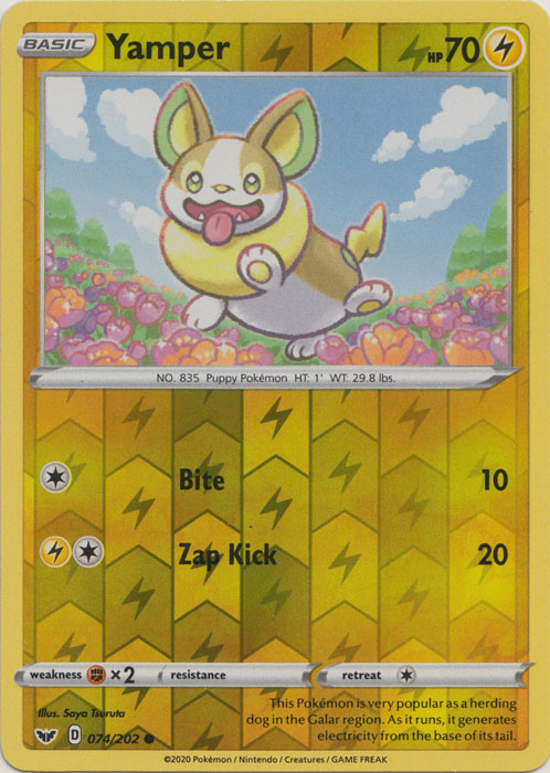 Yamper - 074/202 - Common - Reverse Holo