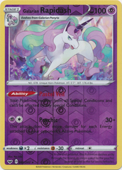 Galarian Rapidash - 082/202 - Rare - Reverse Holo