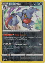 Toxicroak - 124/202 - Reverse Holo Rare