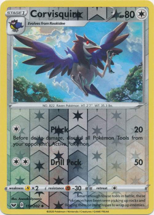 Corvisquire - 151/202 - Uncommon - Reverse Holo