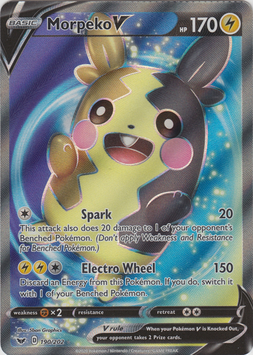 Morpeko V - 190/202 - Full Art Ultra Rare