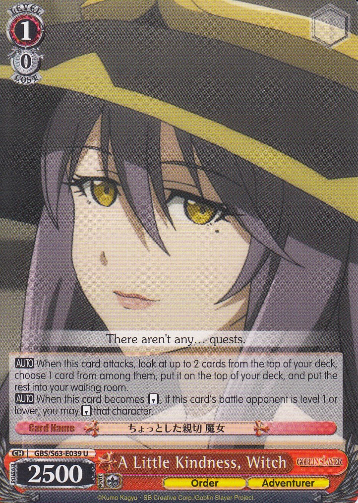 A Little Kindness, Witch - GBS/S63-E039 - U