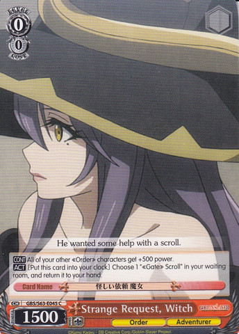 Strange Request, Witch - GBS/S63-E045 - C