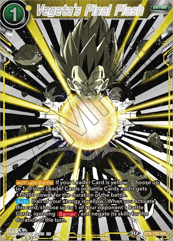 Vegetas Final Flash - BT9-133 - IAR