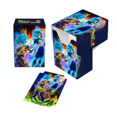 Ultra Pro - Dragon Ball Super Full-View Deck Box - Goku, Vegeta, and Broly