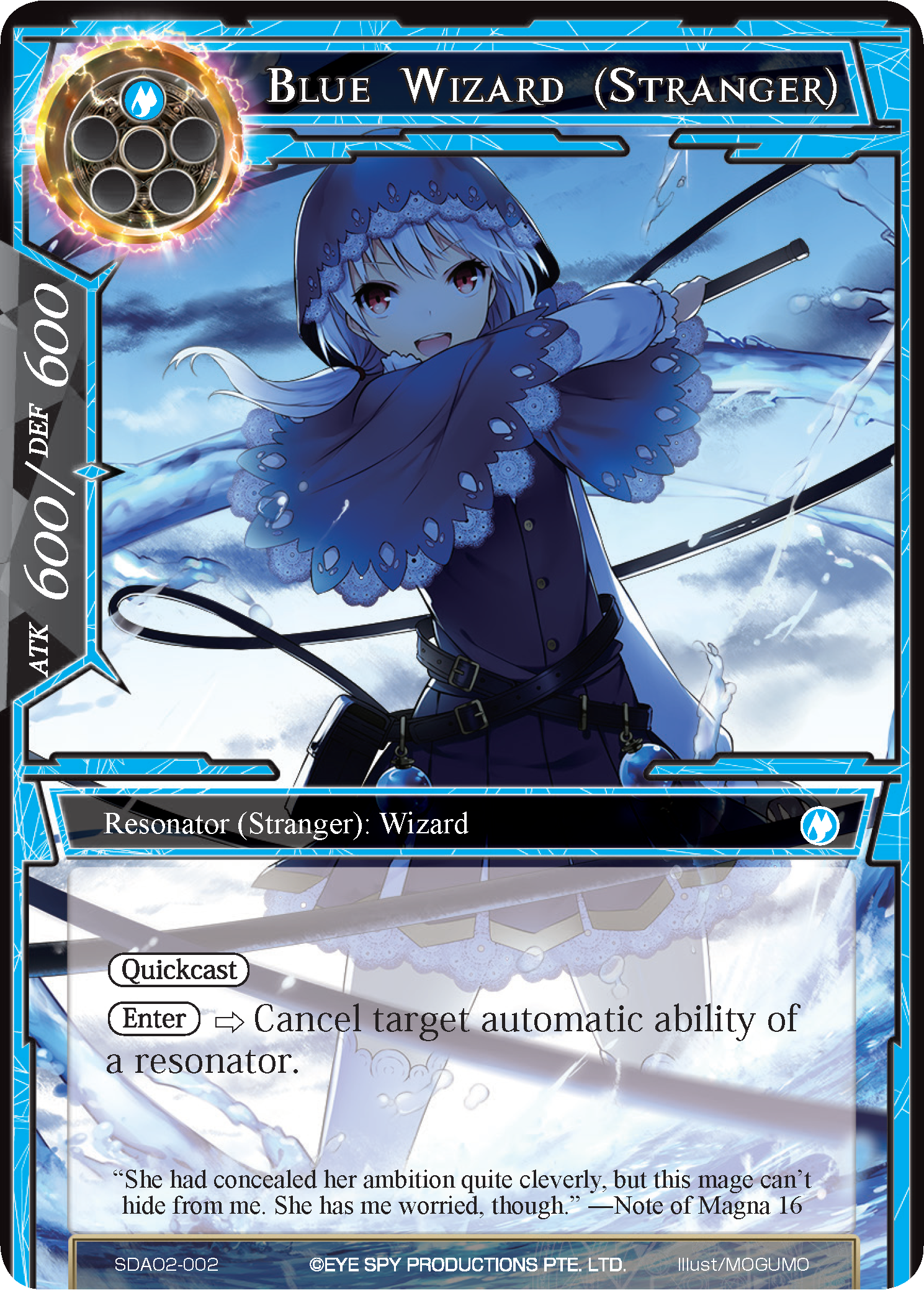 Blue Wizard (Stranger) - SDA02-002 - ST