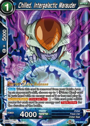 Chilled, Intergalactic Marauder - BT9-025 - UC - Pre-release (Universal Onslaught)