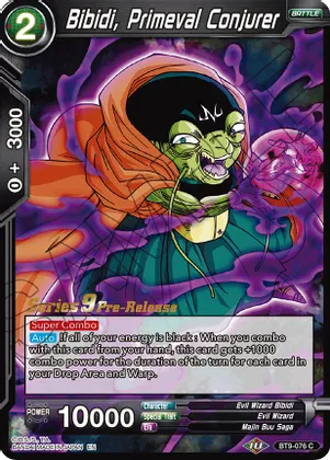Bibidi, Primeval Conjurer - BT9-076 - C - Pre-release (Universal Onslaught)