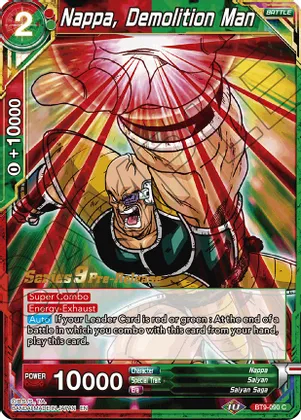 Nappa, Demolition Man - BT9-090 - C - Pre-release (Universal Onslaught)
