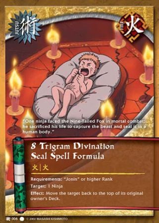 8 Trigram Divination Seal Spell Fomula - J-006 - Common - 1st Edition - Wavy Foil