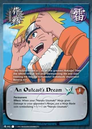 An Outcasts Dream - M-002 - Common - 1st Edition - Wavy Foil