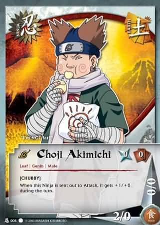 Choji Akimichi - N-006 - Common - 1st Edition - Diamond Foil - Naruto CCG  Singles  The Path to Hokage - Goat Card Shop