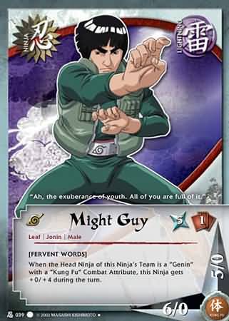 Might Guy - N-039 - Uncommon - Unlimited Edition
