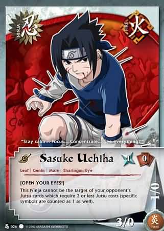Sasuke Uchiha - N-026 - Common - Unlimited Edition