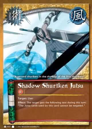 Shadow Shuriken Jutsu - J-037 - Common - Unlimited Edition - Foil