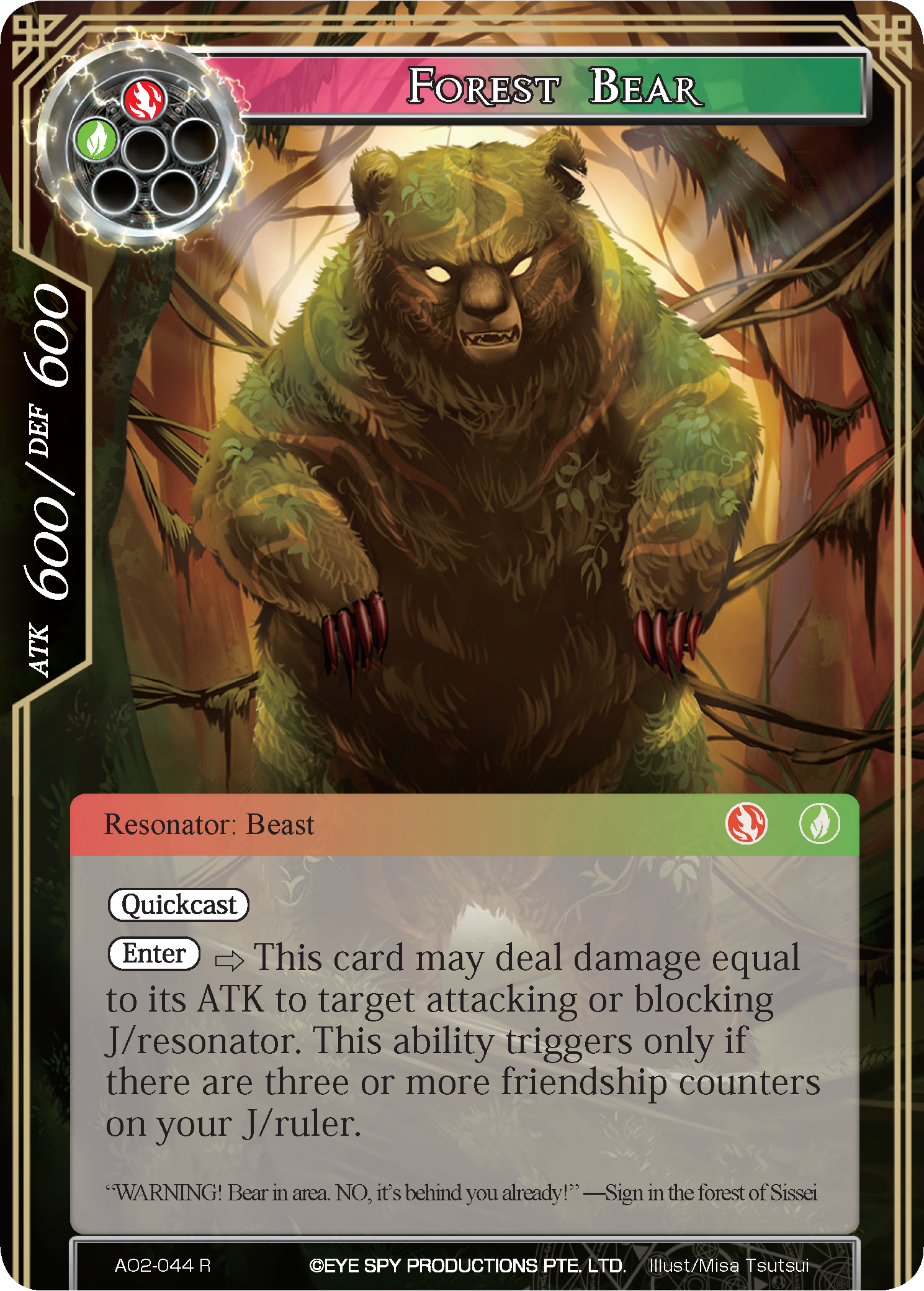 Forest Bear - A02-044 - R