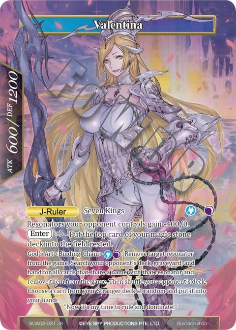 Valentina - SDA02-031 - RR - Full Art