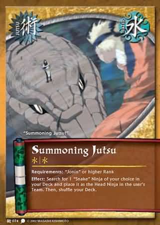 Summoning Jutsu - J-074 - Common - Unlimited Edition