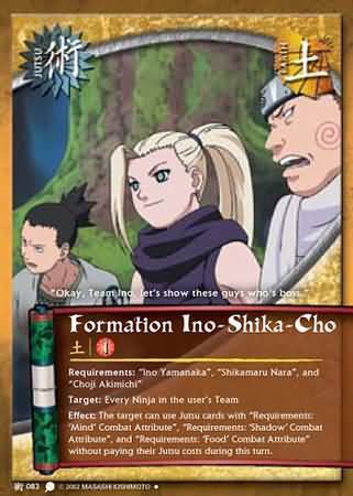 Formation Ino-Shika-Cho - J-083 - Uncommon - Unlimited Edition