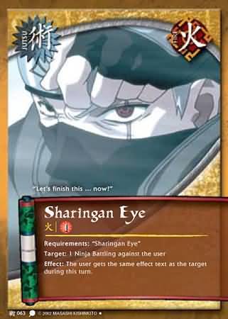 Sharingan - Uncommon - J-063 - Uncommon - Unlimited Edition