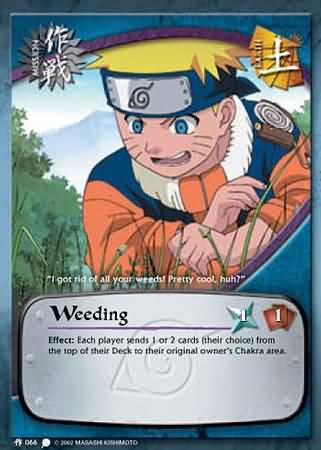 Weeding - M-066 - Common - 1st Edition - Foil