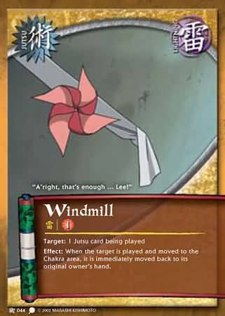 Windmill - J-044 - Common - 1st Edition - Foil