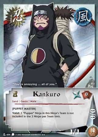 Kankuro - N-059 - Rare - 1st Edition - Foil